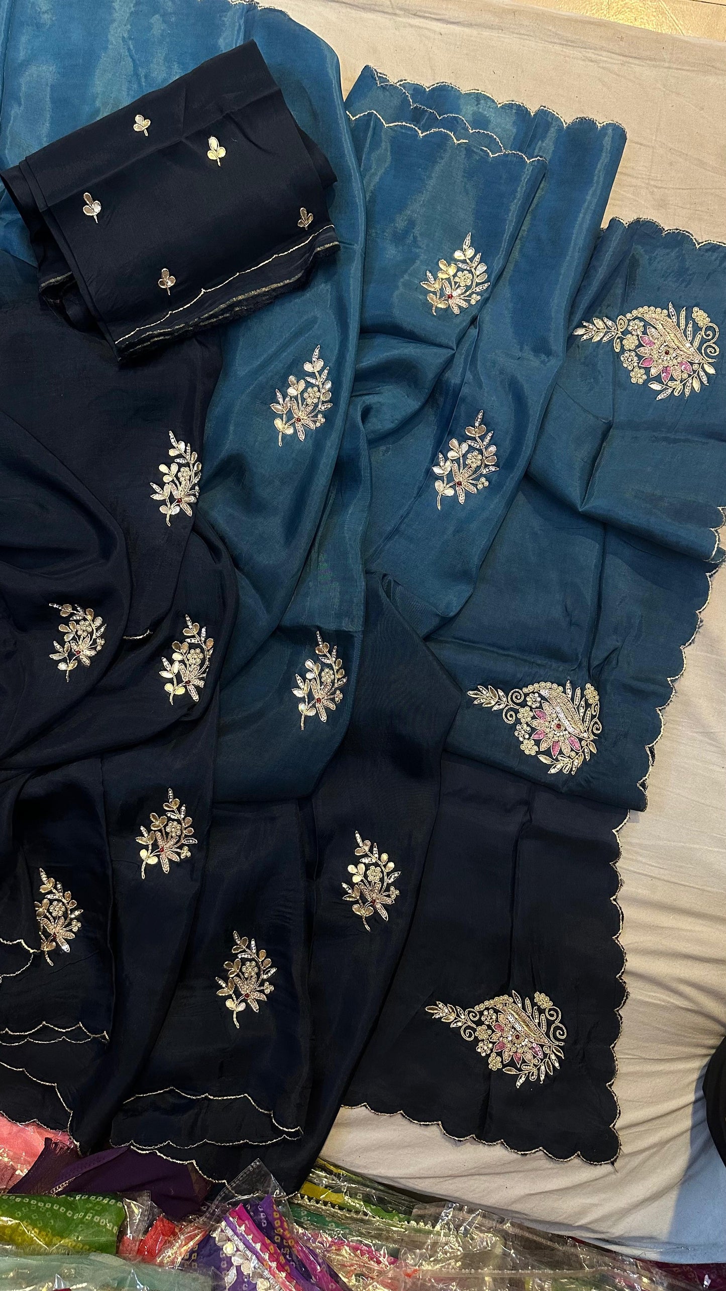 Kayatri  New Pure Upada Silk Hand Work Saree