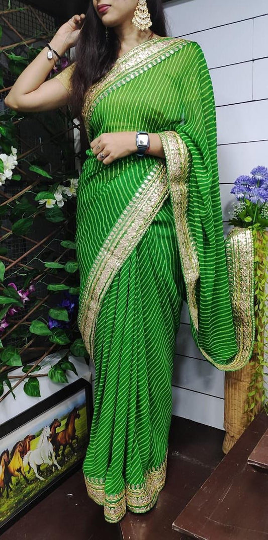 Kayatri New Georgette Leheriya Style Saree