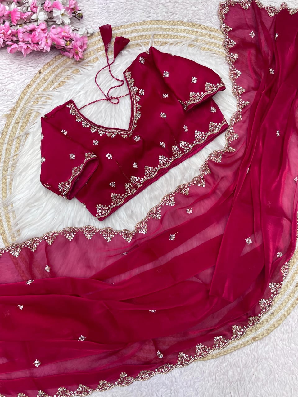 Kayatri New Zimmy Choo Sattan Bollywood Style Saree