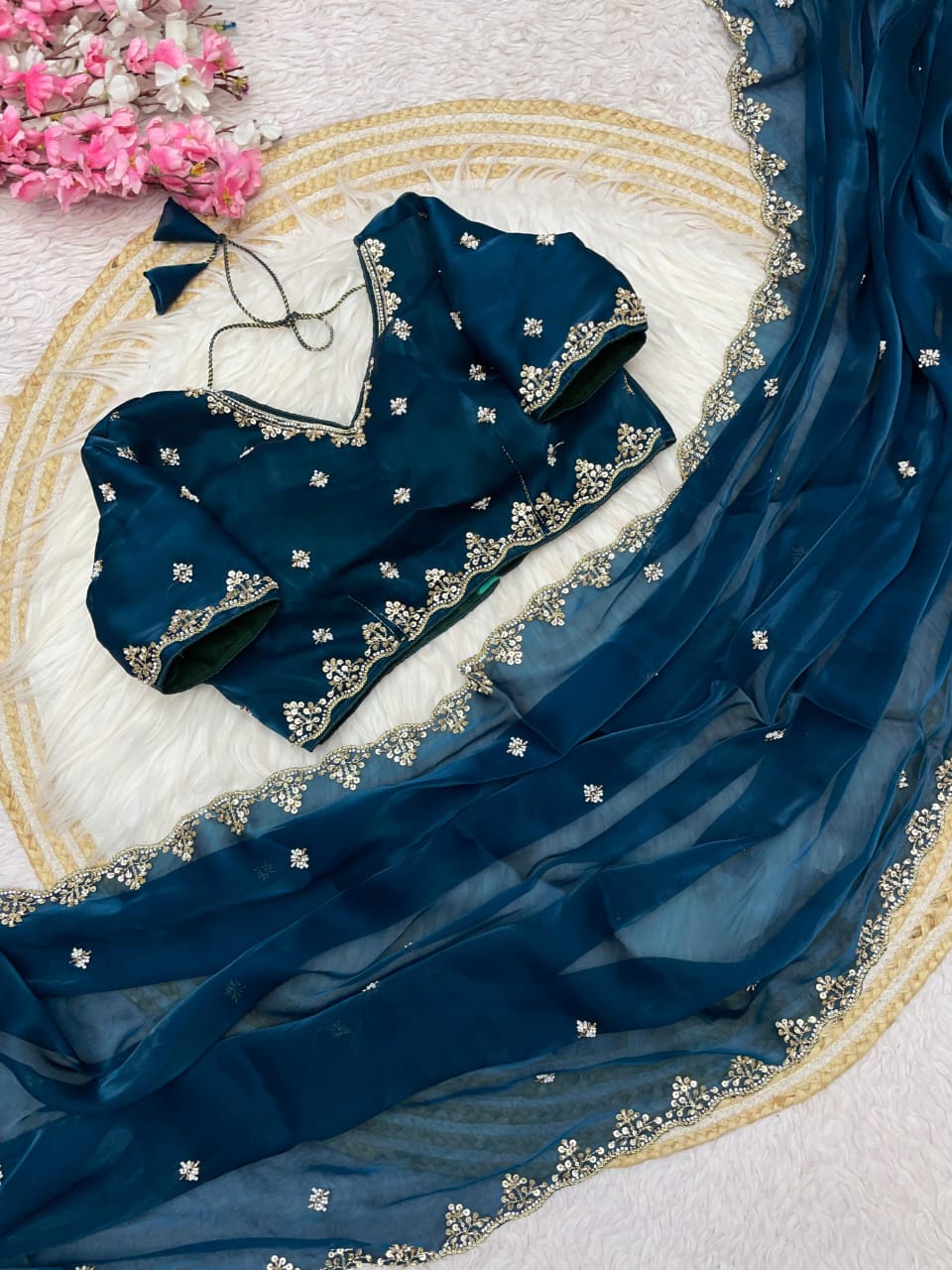 Kayatri New Zimmy Choo Sattan Bollywood Style Saree