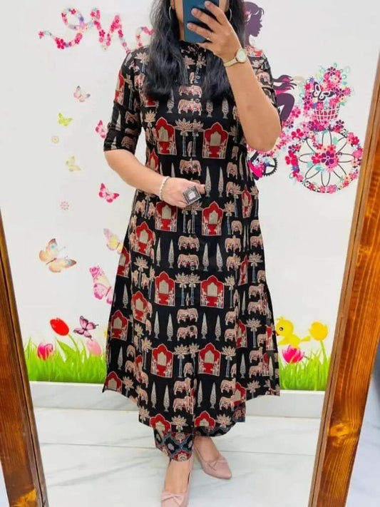 Kayatri New Launching Designer Co-Ords set in Aline Kurti Pattern