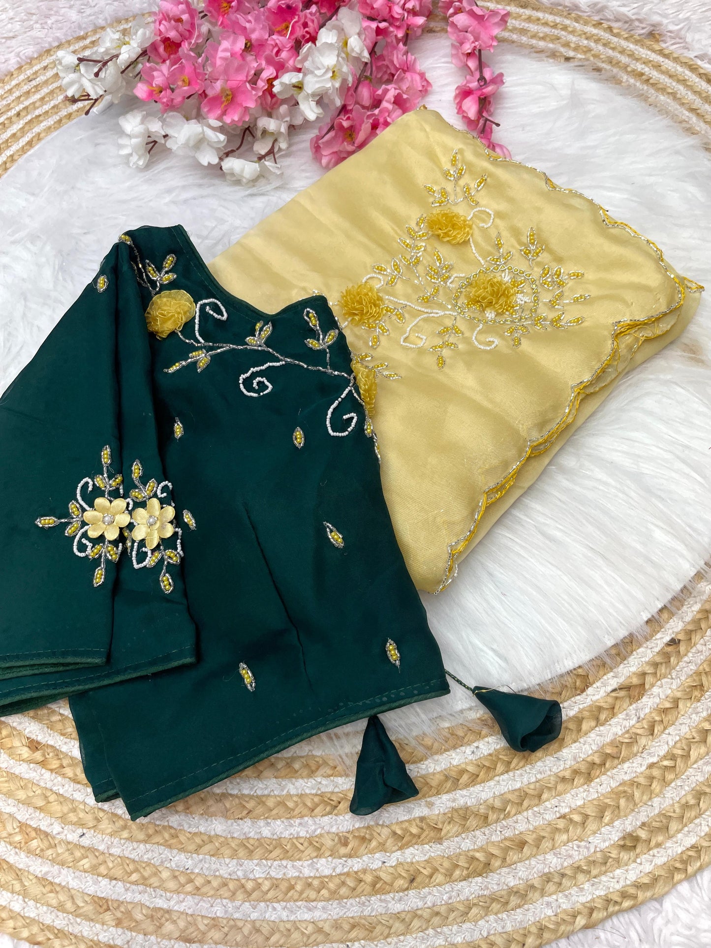 Kayatri New Jordan Silk Sattin Bollywood Style Saree