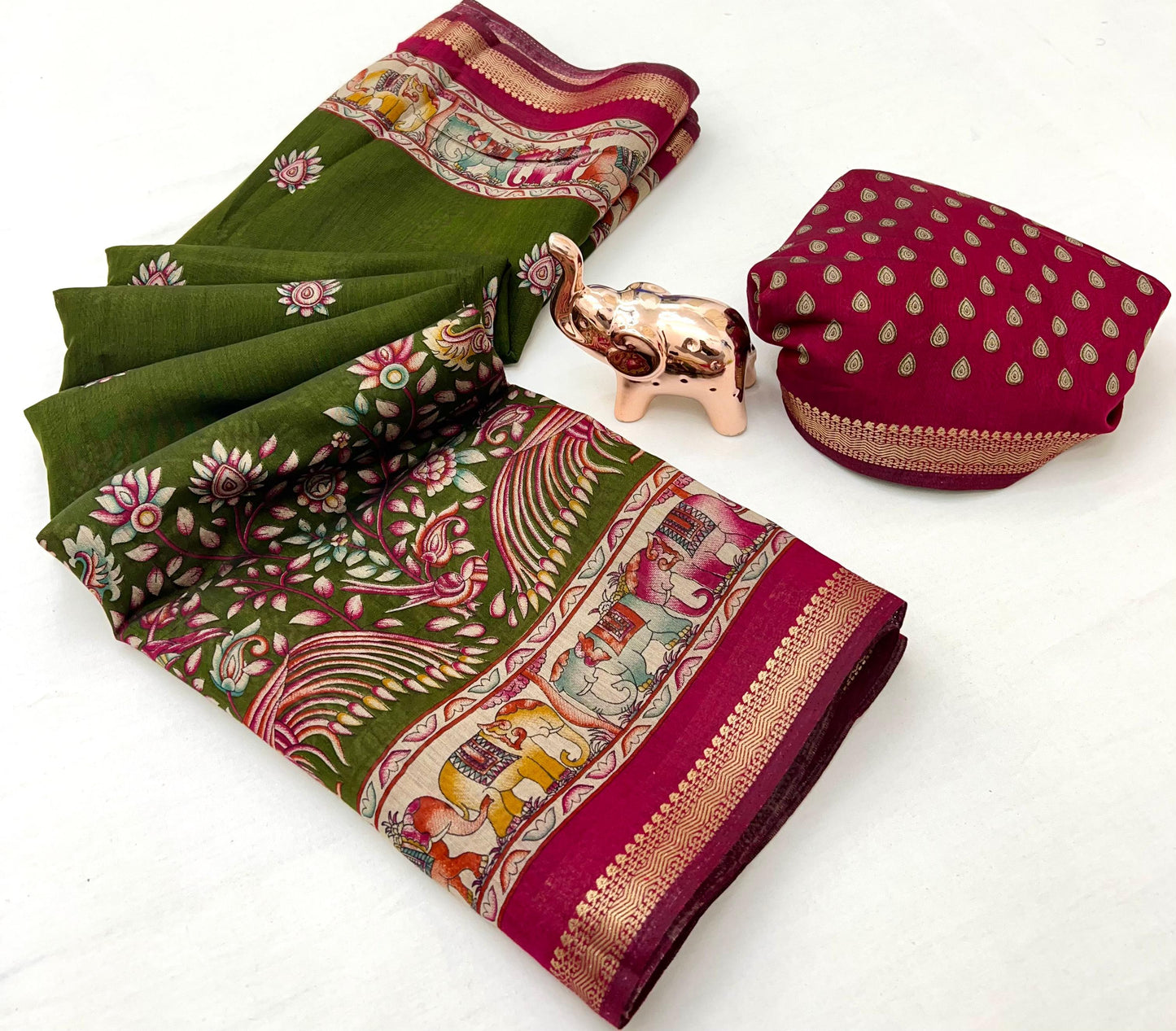 Kayatri New Soft Mul Cotton Patola Print Saree