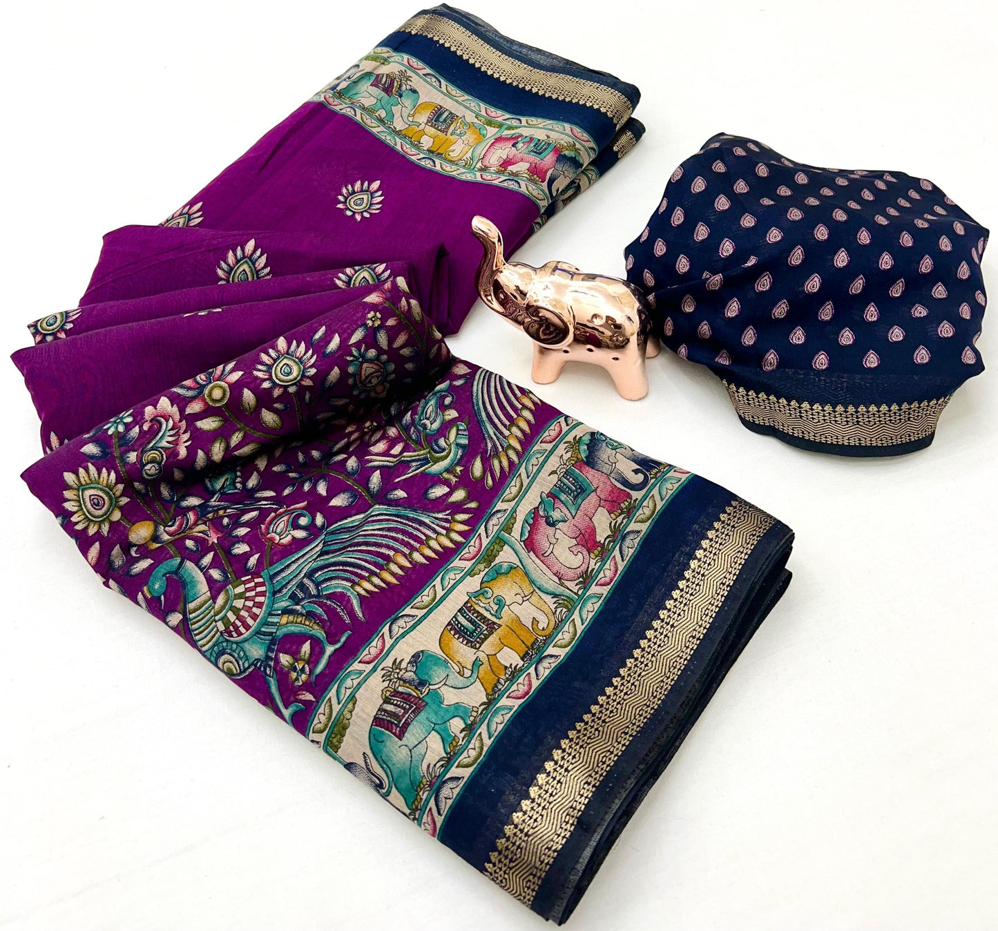 Kayatri New Soft Mul Cotton Patola Print Saree