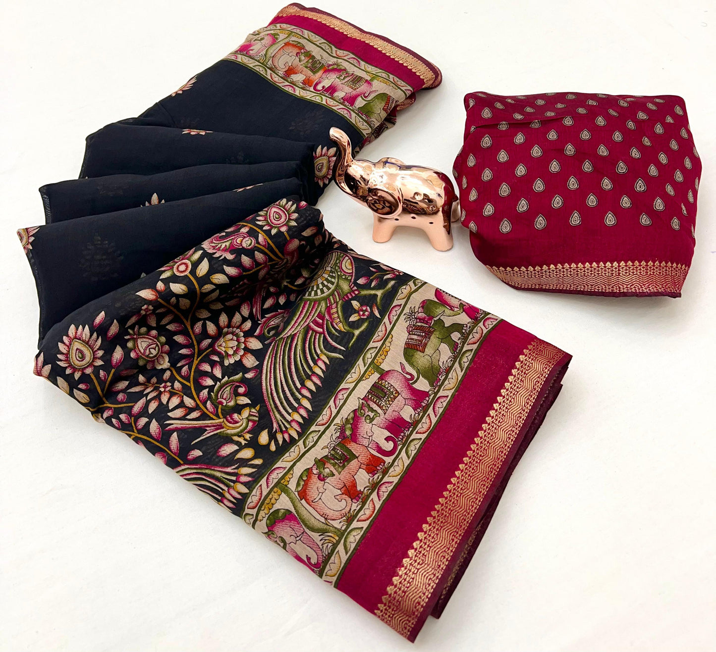 Kayatri New Soft Mul Cotton Patola Print Saree