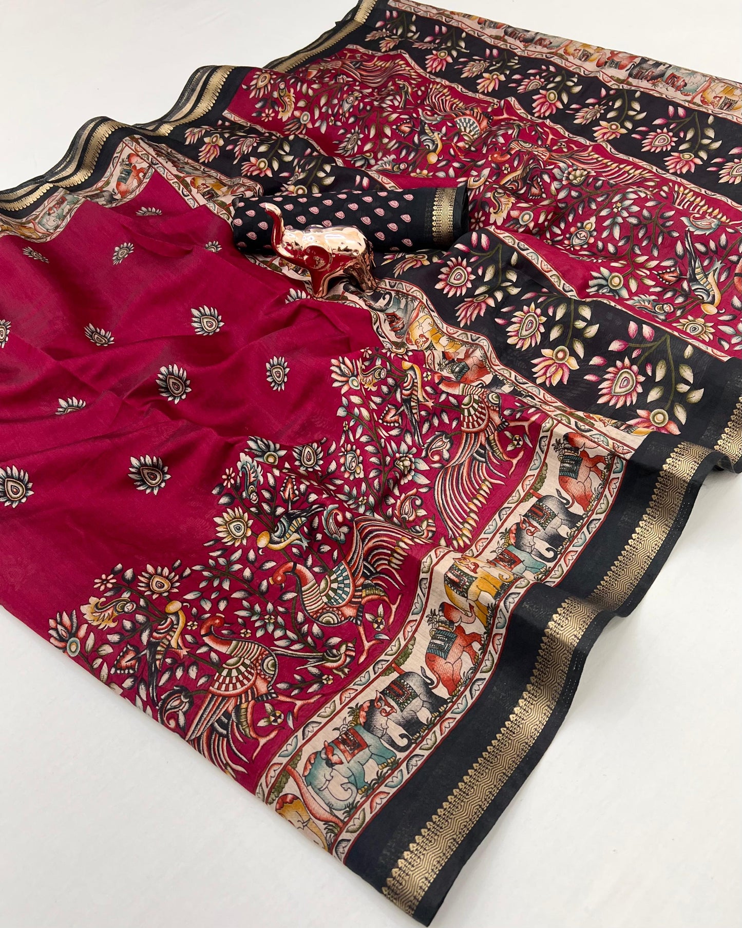 Kayatri New Soft Mul Cotton Patola Print Saree