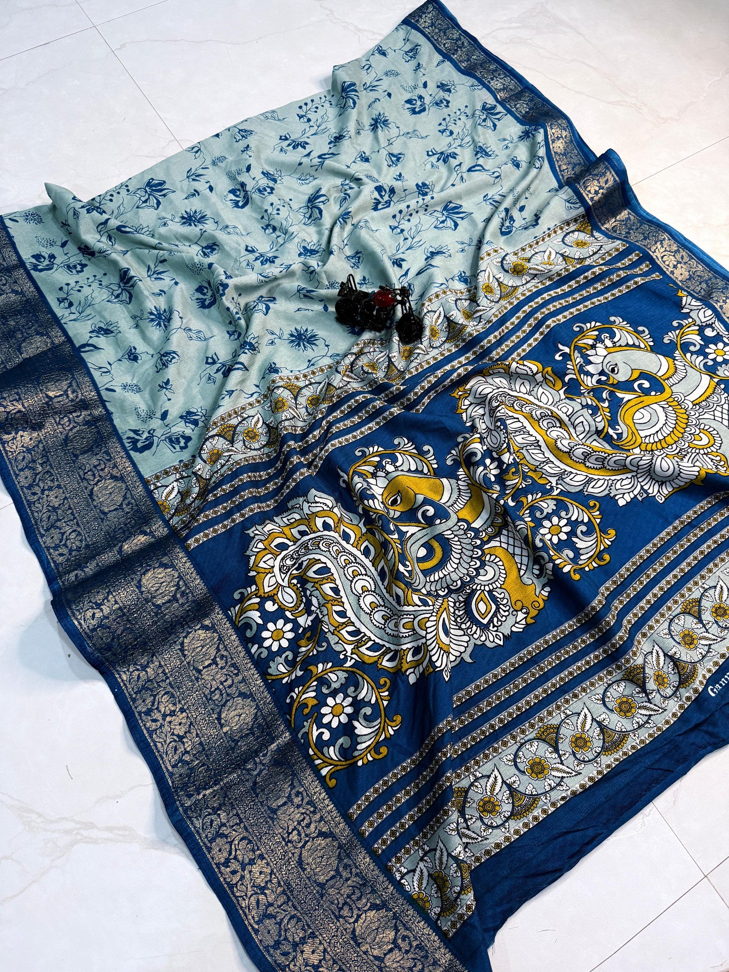 Kayatri New Pure Dola Silk Printed Saree