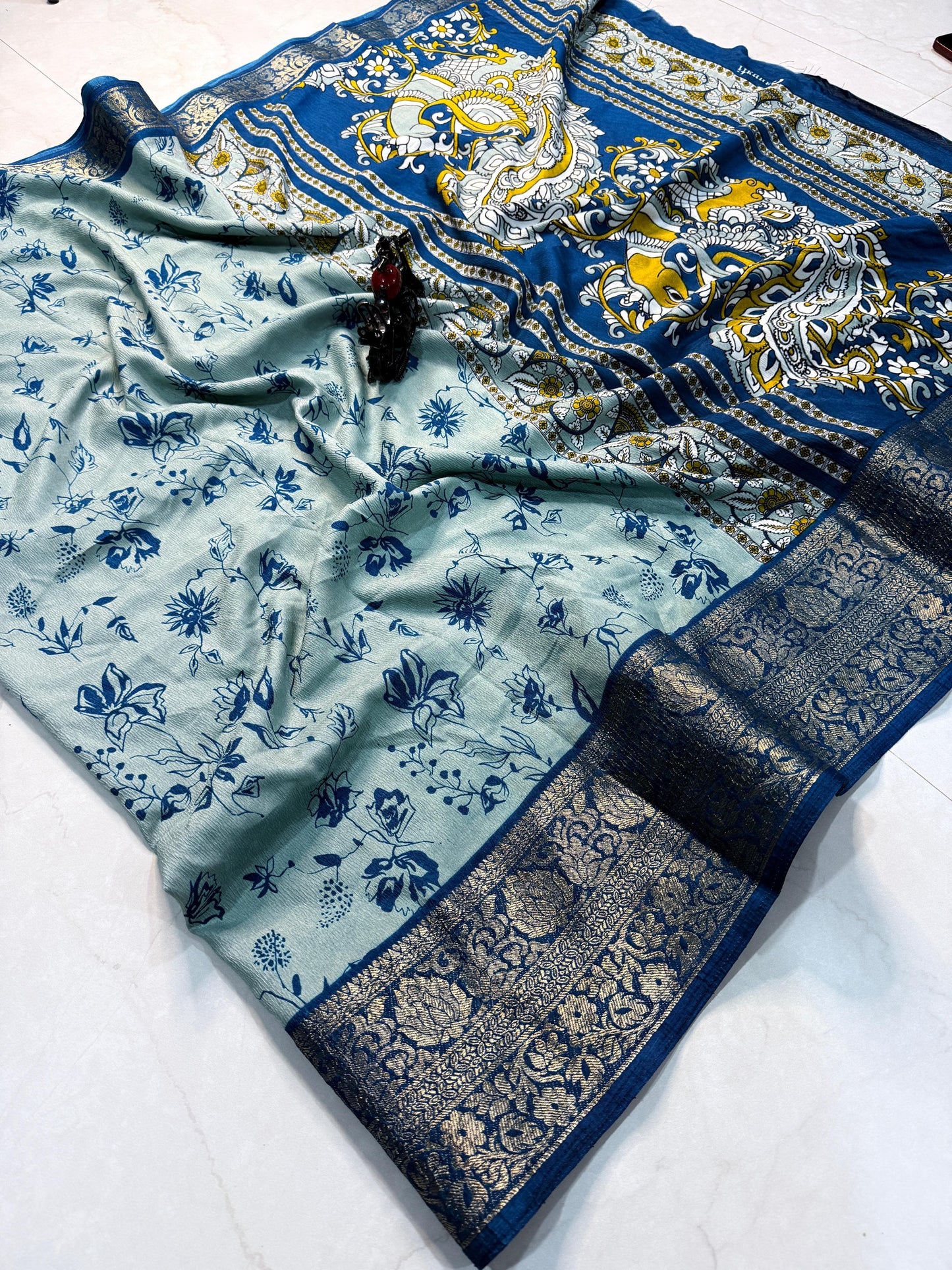 Kayatri New Pure Dola Silk Printed Saree