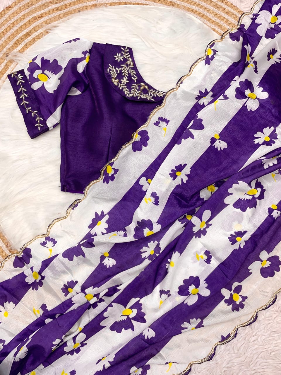 Kayatri New Chinon Digital Print Bollywood Style Saree