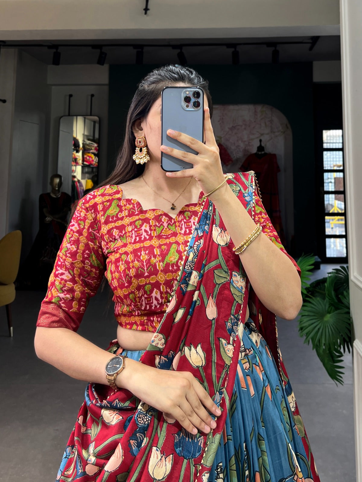 Kayatri New Tussar Silk Designer Zari Weaving Lehenga