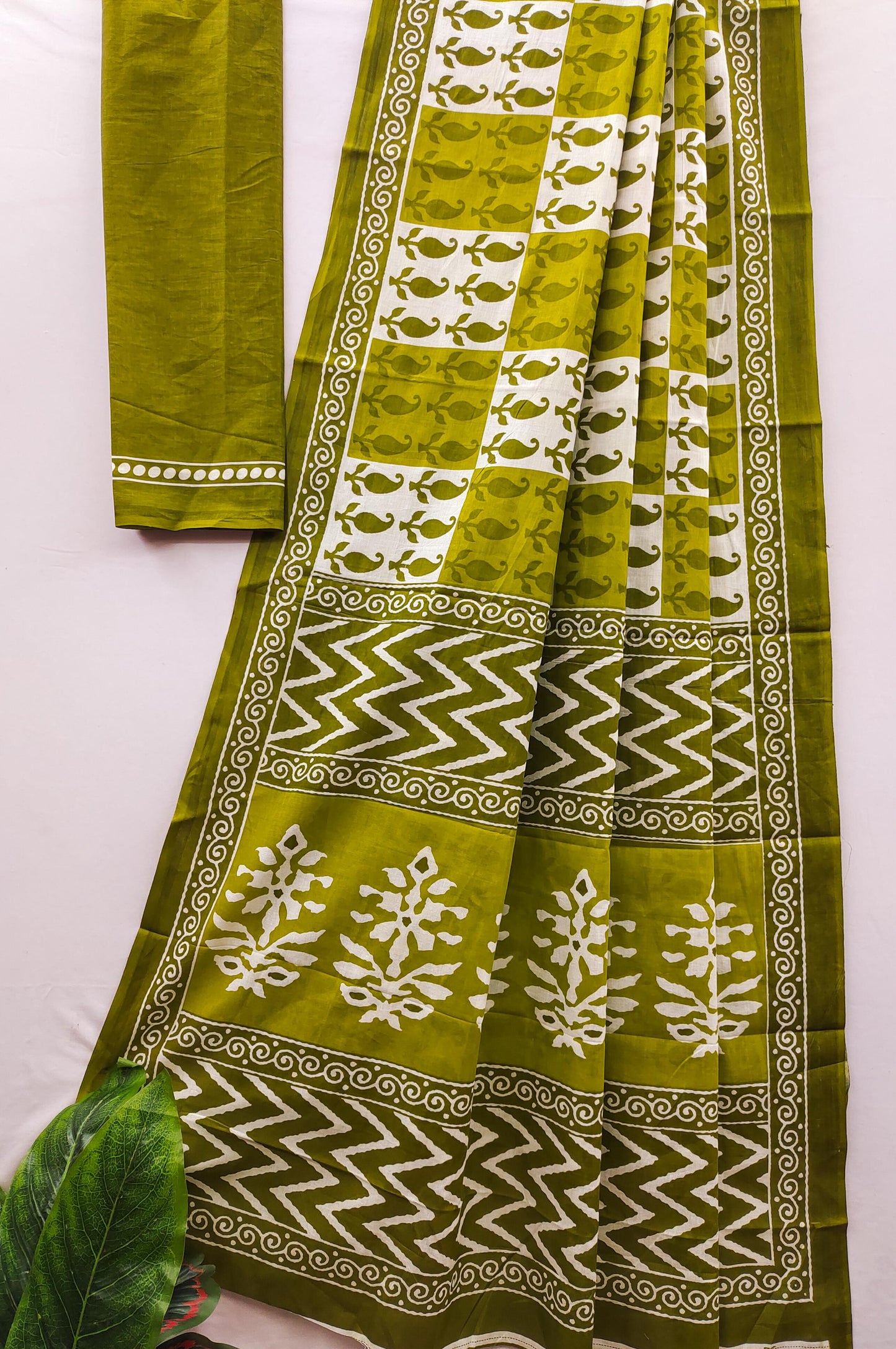 Kayatri New Primum Cotton Bagru Block Print Cotton Mulmul Saree