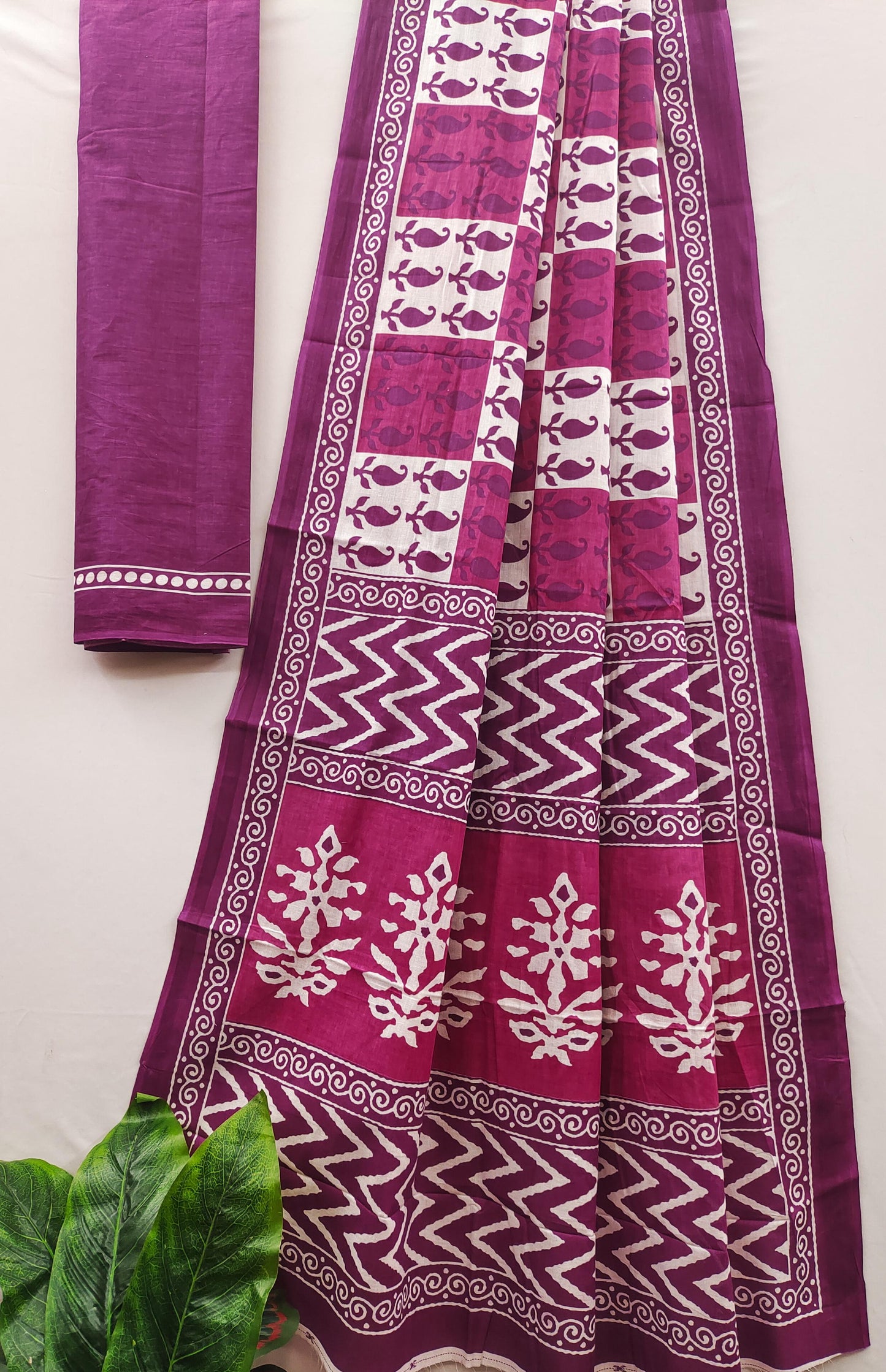 Kayatri New Primum Cotton Bagru Block Print Cotton Mulmul Saree