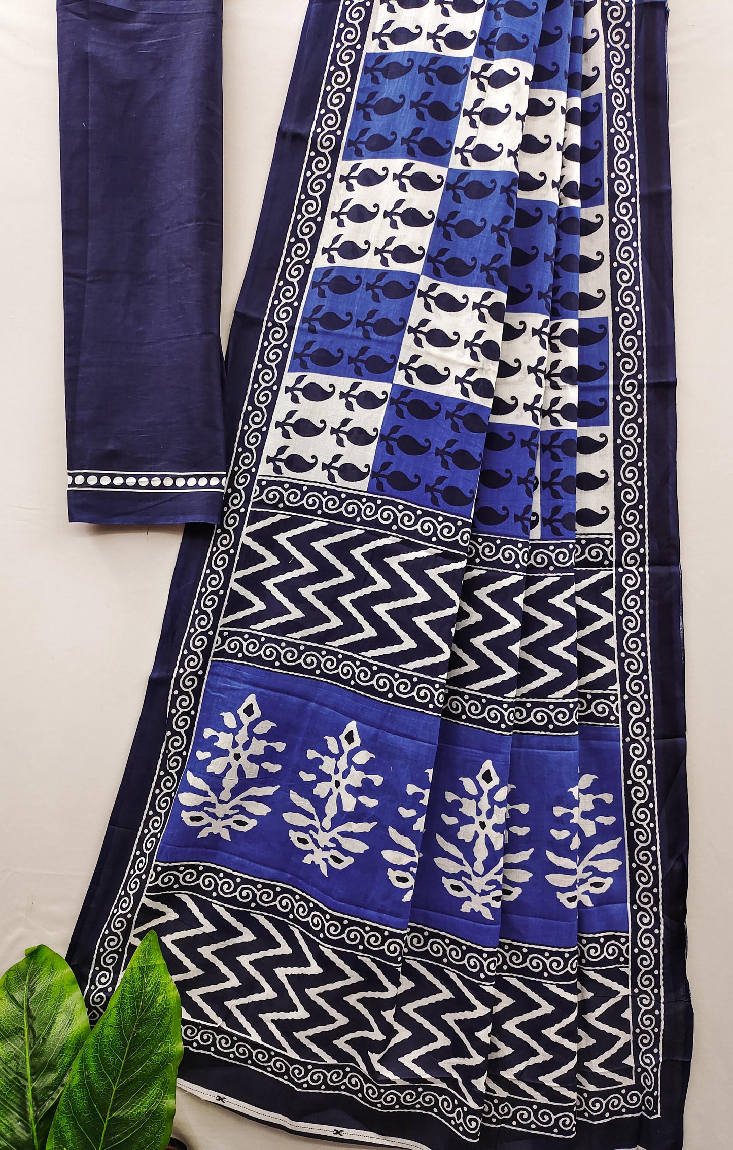 Kayatri New Primum Cotton Bagru Block Print Cotton Mulmul Saree