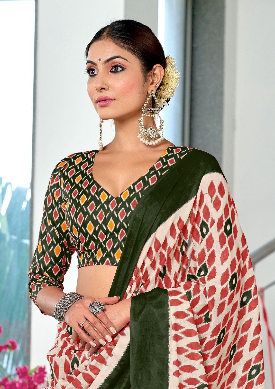 Kayatri New Soft Pure Cotton Printed Saree