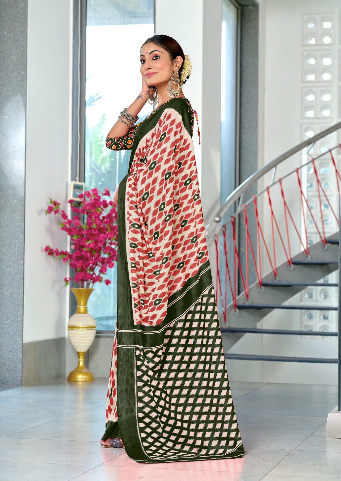 Kayatri New Soft Pure Cotton Printed Saree