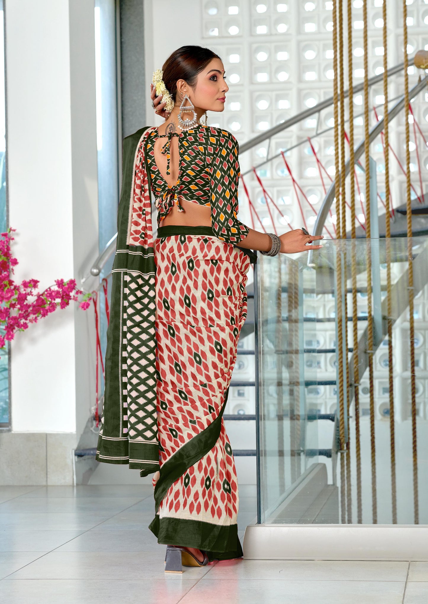 Kayatri New Soft Pure Cotton Printed Saree
