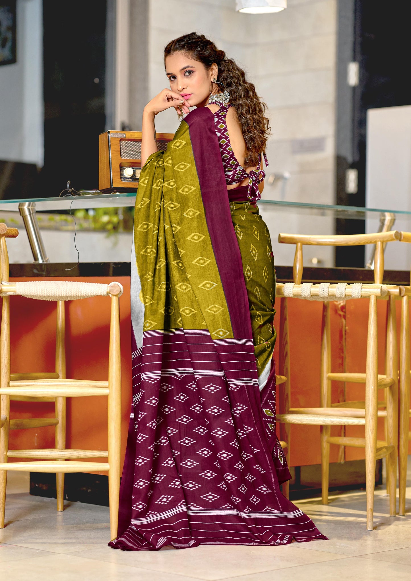 Kayatri New Hand Block Print Mulmul Cotton Saree