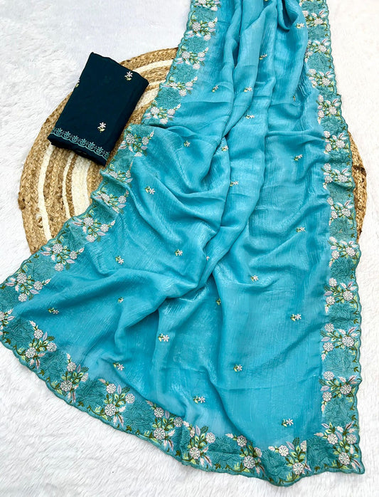Kayatri New Crunchy Silk Designer Saree