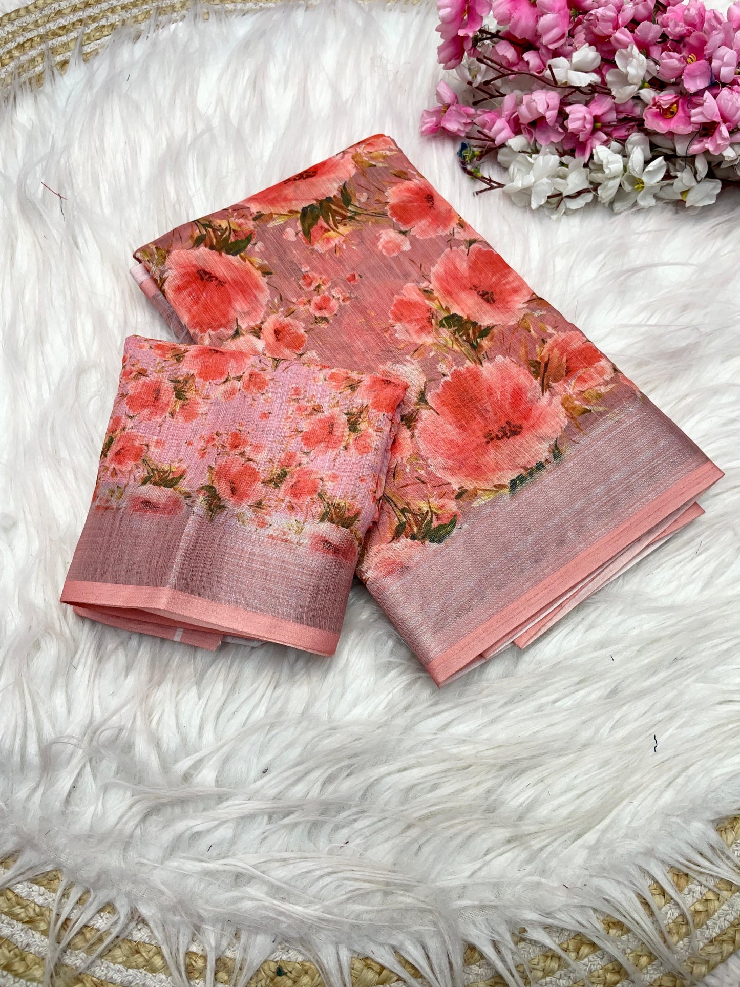 Kayatri New Lilen Digital Print Saree
