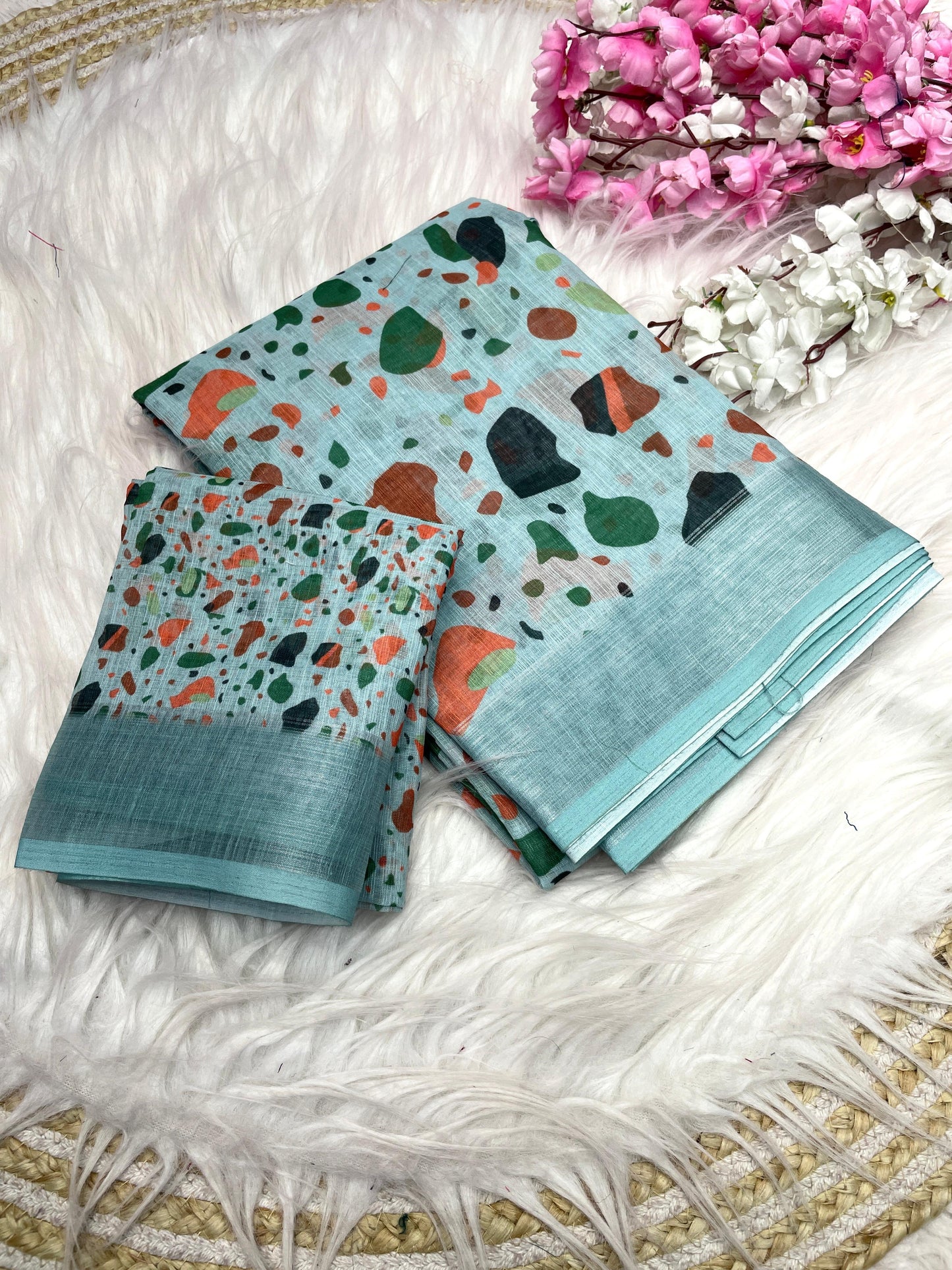 Kayatri New Lilen Digital Print Saree
