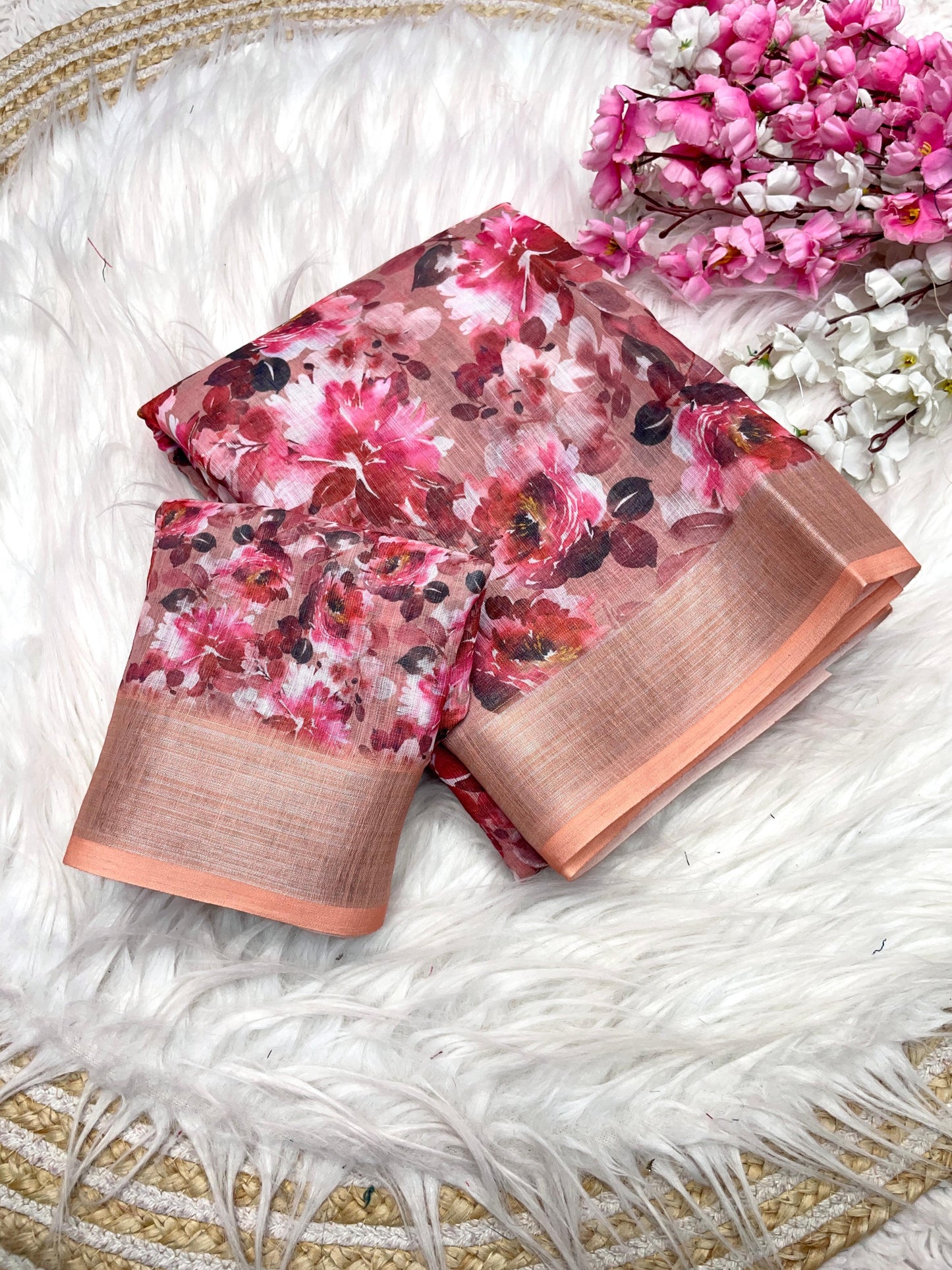 Kayatri New Lilen Digital Print Saree