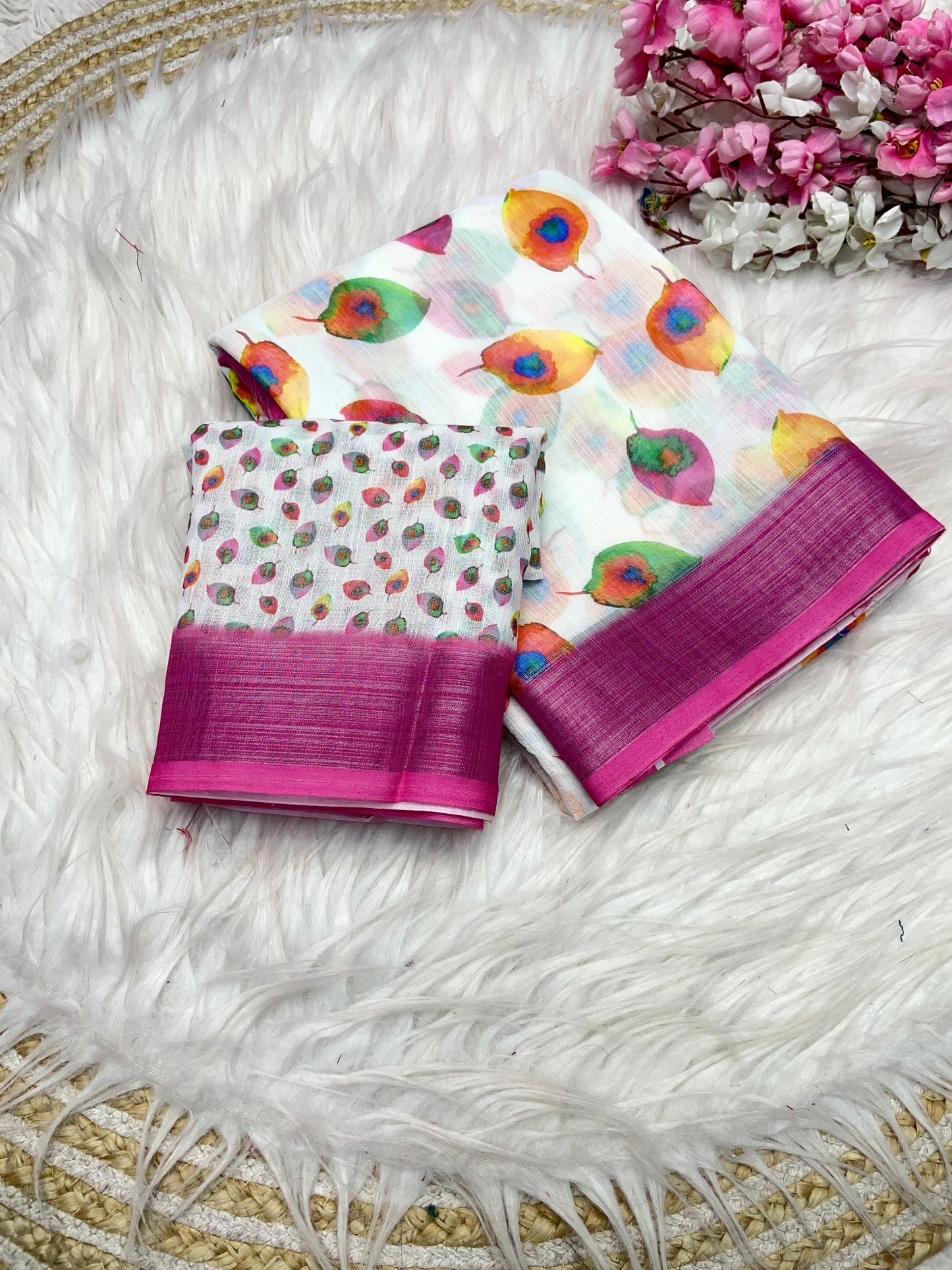Kayatri New Lilen Digital Print Saree