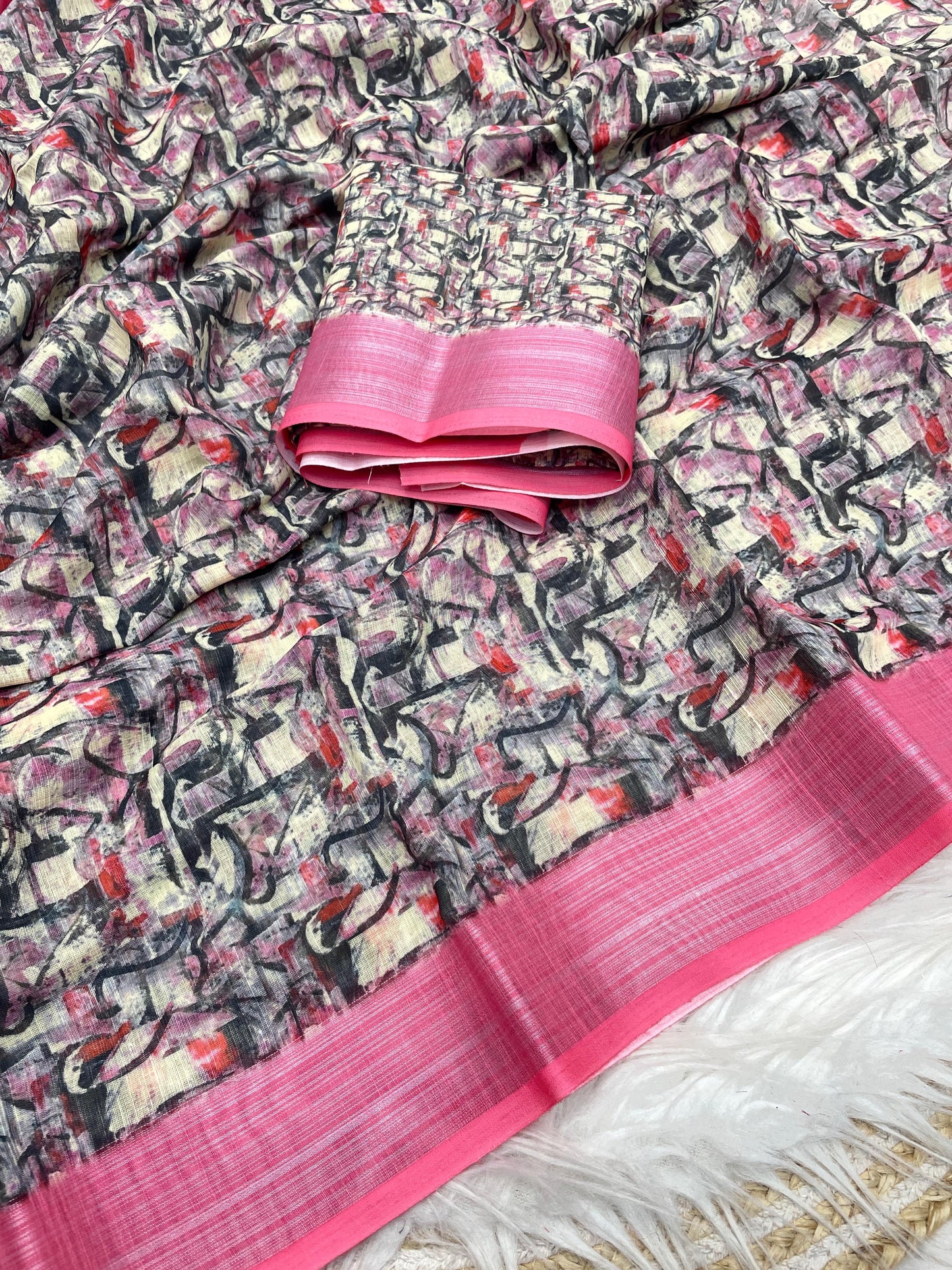 Kayatri New Lilen Digital Print Saree