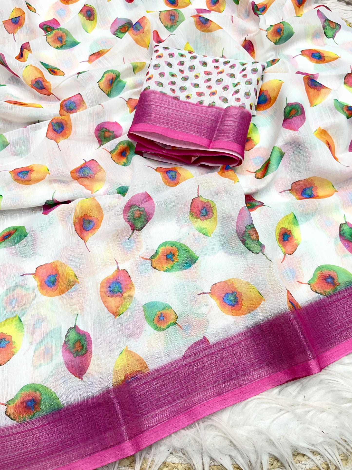 Kayatri New Lilen Digital Print Saree