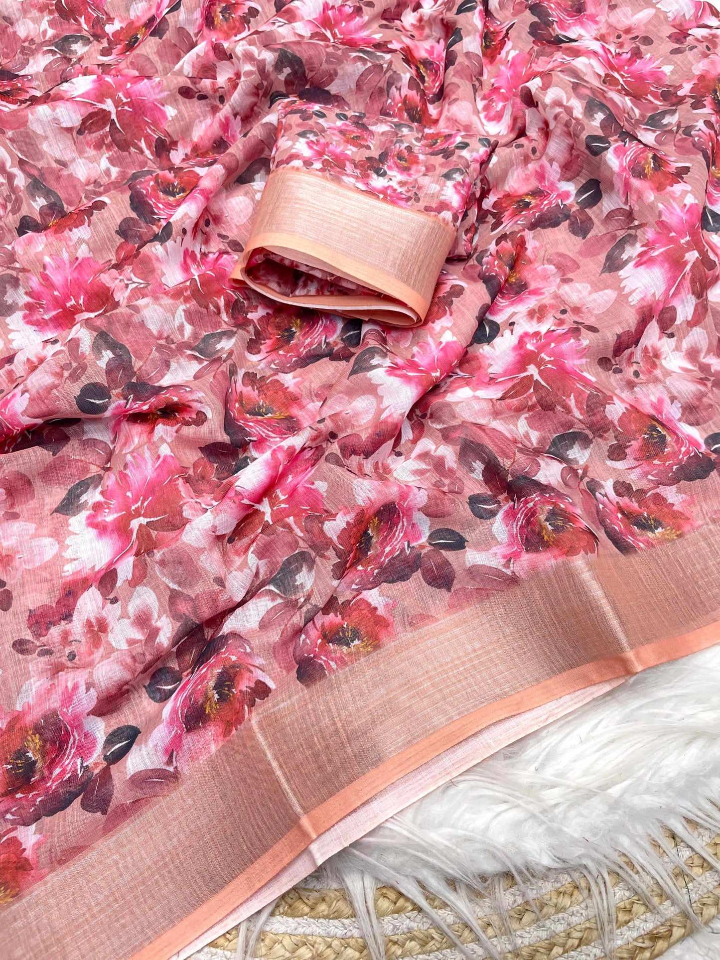 Kayatri New Lilen Digital Print Saree