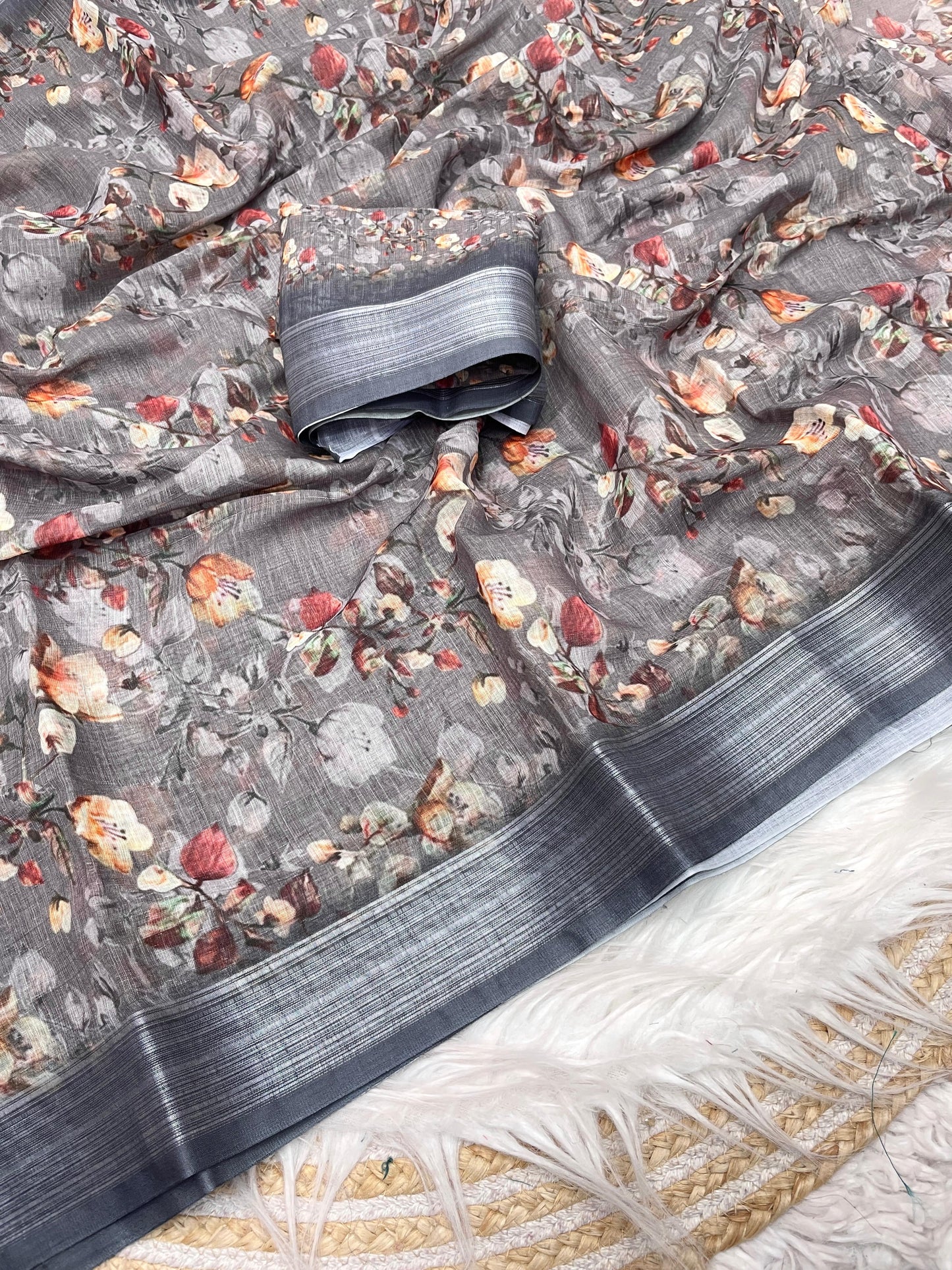 Kayatri New Lilen Digital Print Saree