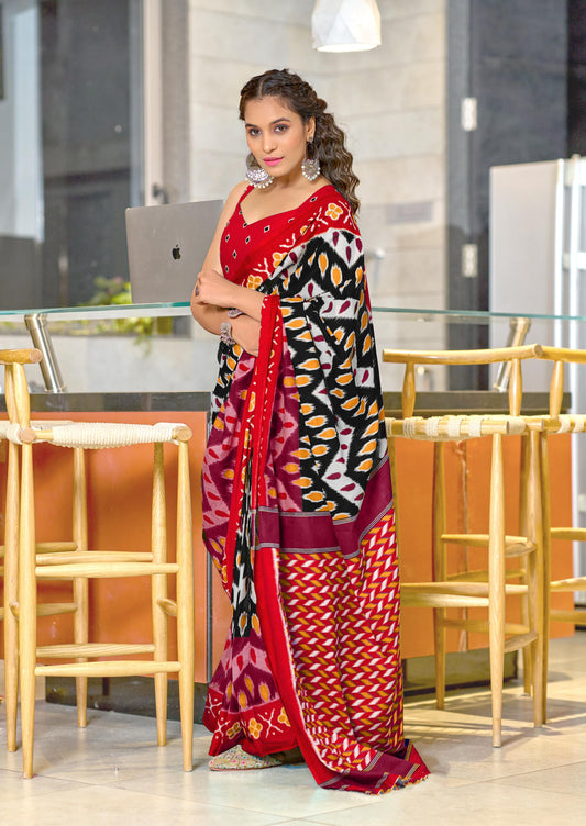 Kayatri New Soft Pure Cotton Printed Saree