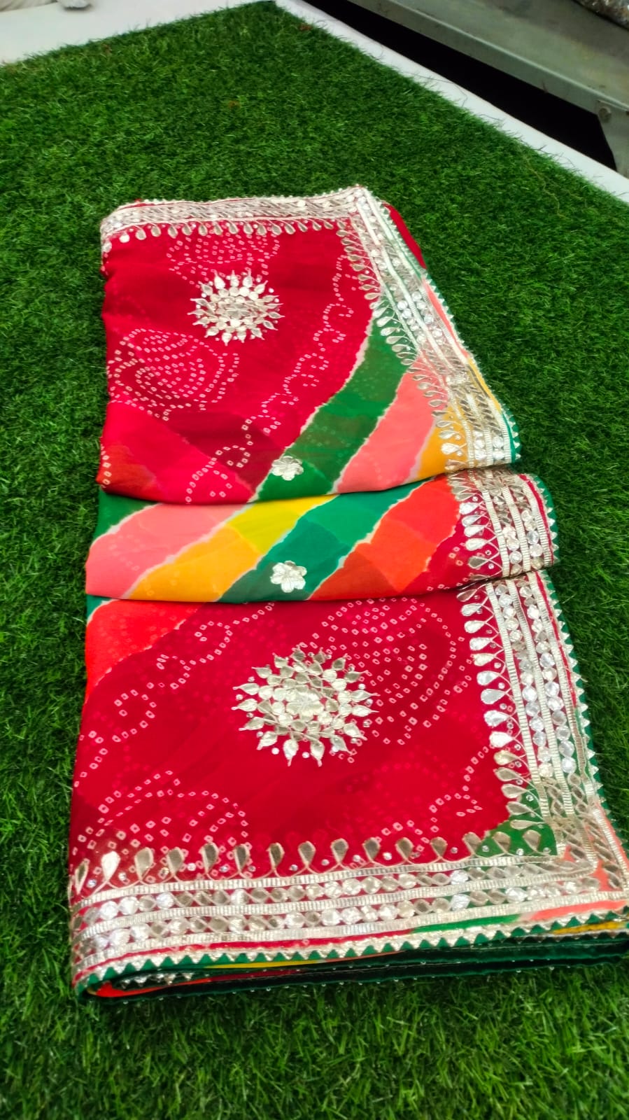 Kayatri New Designer Leheriya Pachrangi Saree