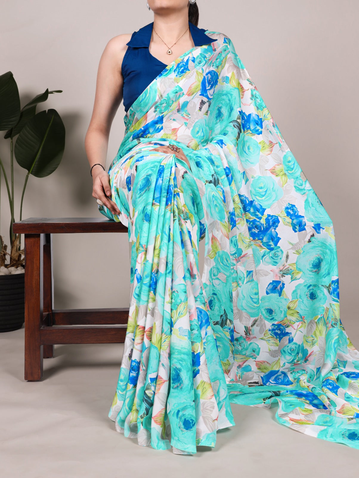 Kayatri New Dull Satin Moonga Silk Printed Saree