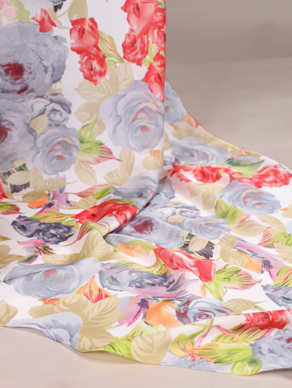 Kayatri New Dull Satin Moonga Silk Printed Saree