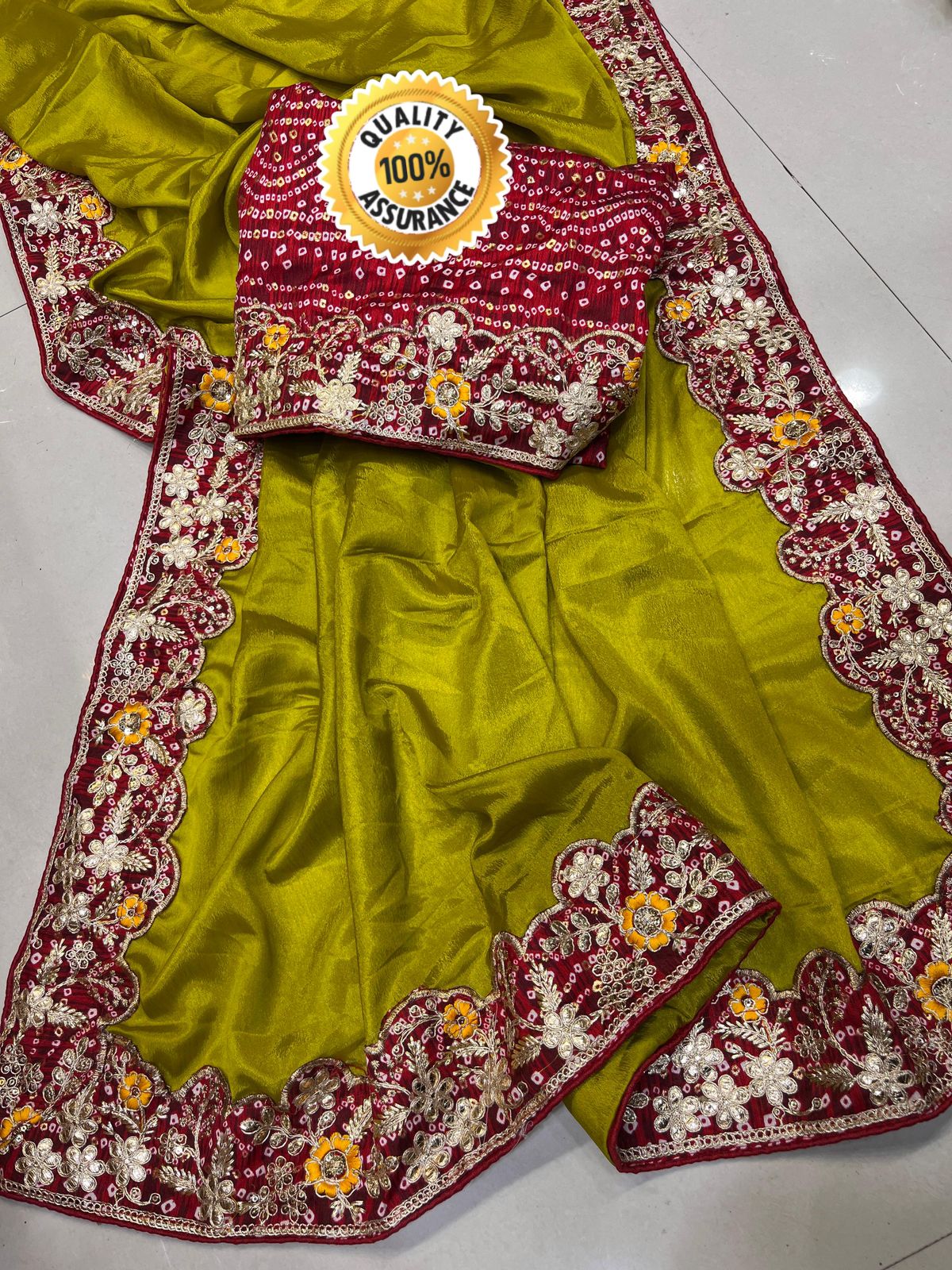 Kayatri New Soft Chinon Designer Saree