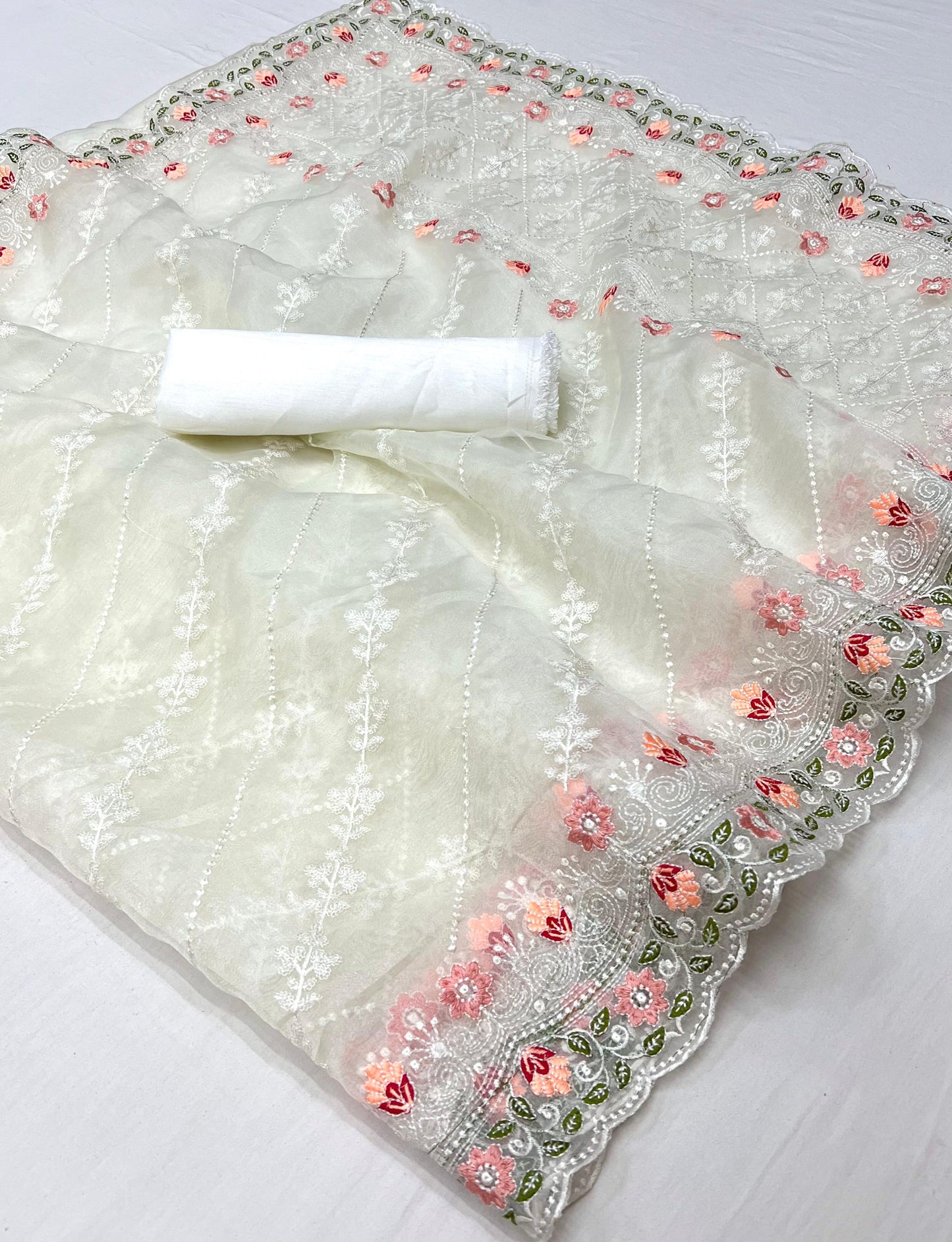 Kayatri New Pure Organza Embroidery Saree