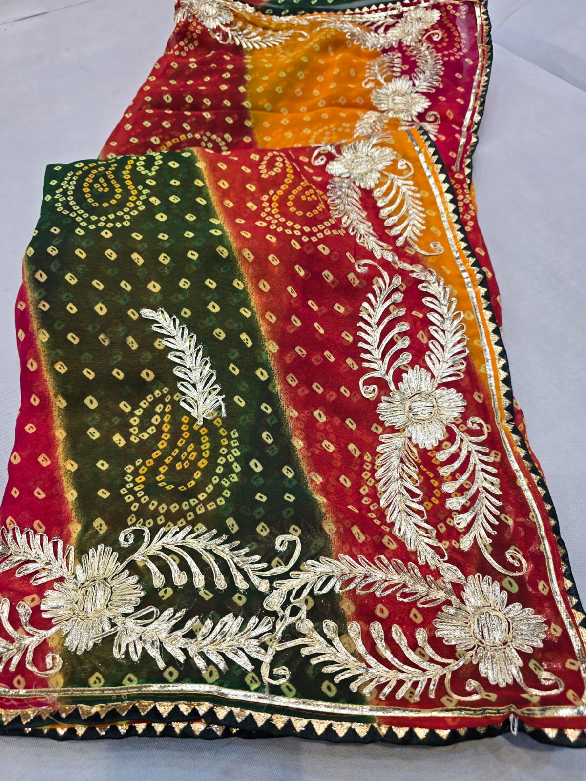 Kayatri New 60 Garm Georgette Kacha Gota Work Saree