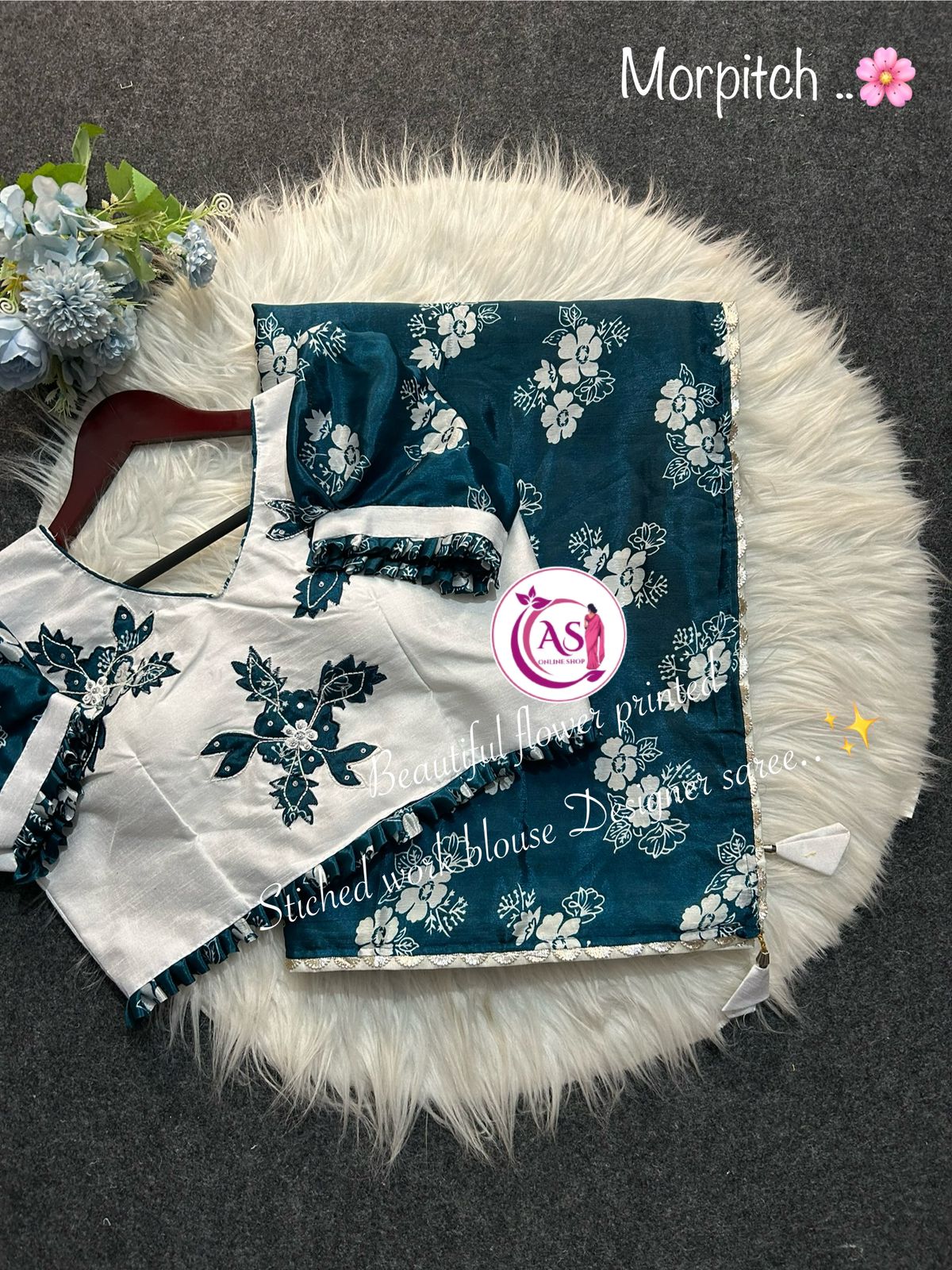Kayatri New Pure Chinon Silk Designer Saree