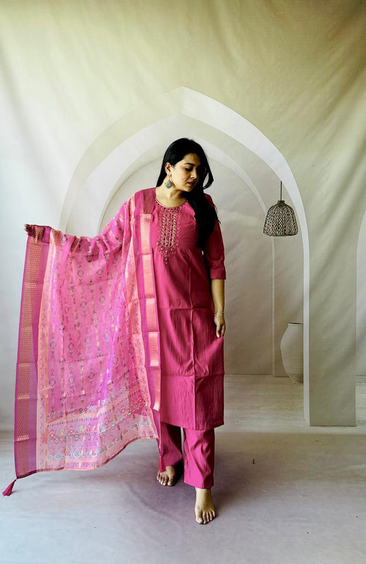 Kayatri New Designer Roman Silk Suit