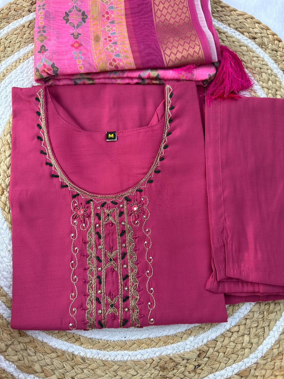 Kayatri New Designer Roman Silk Suit