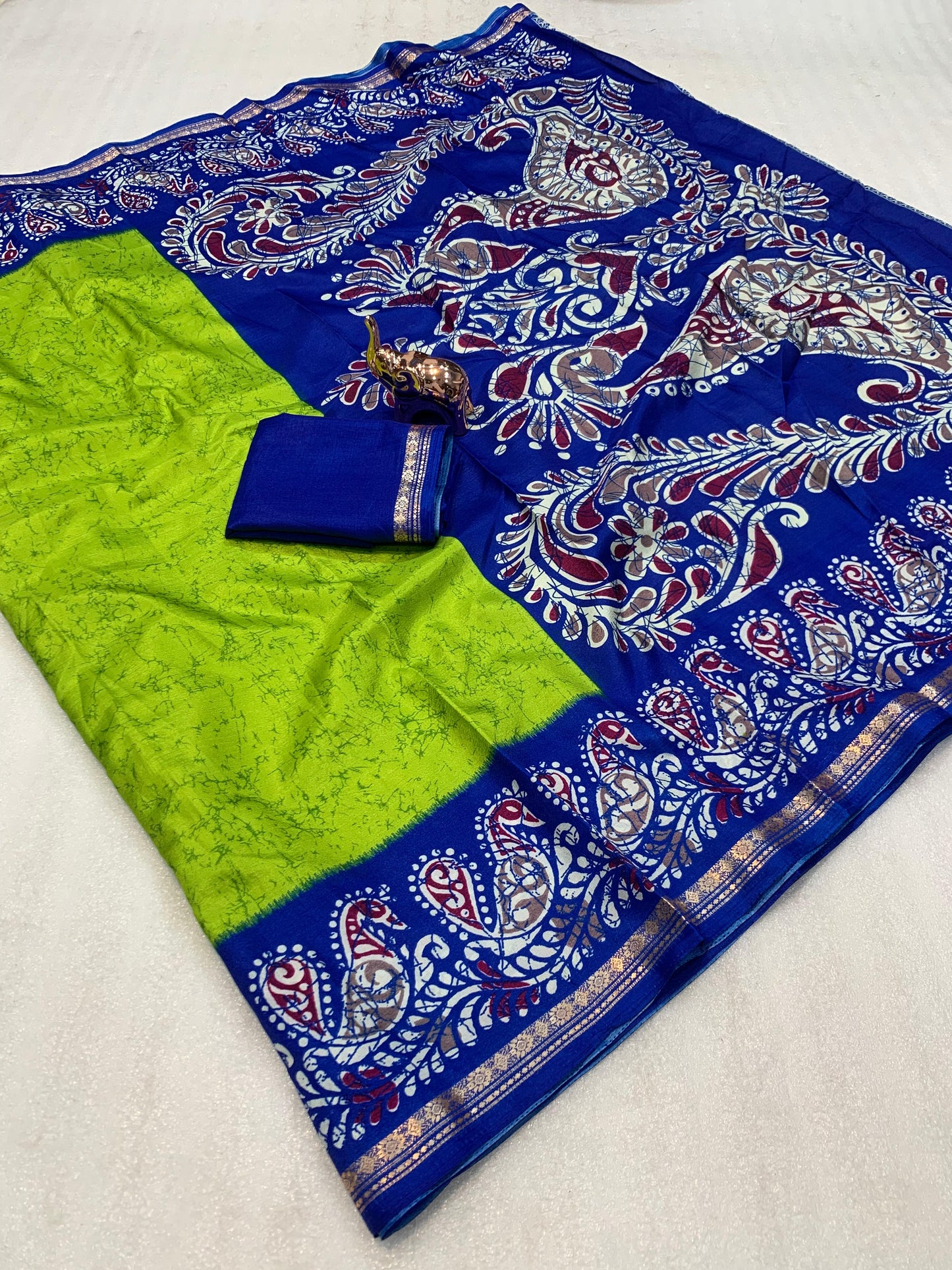 Kayatri New Pure Dola Silk Gold Zari Weaving Saree