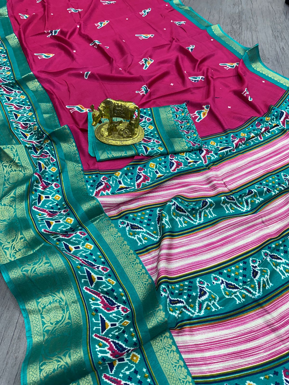 Kayatri New Pure Soft Dola Patola Print Saree