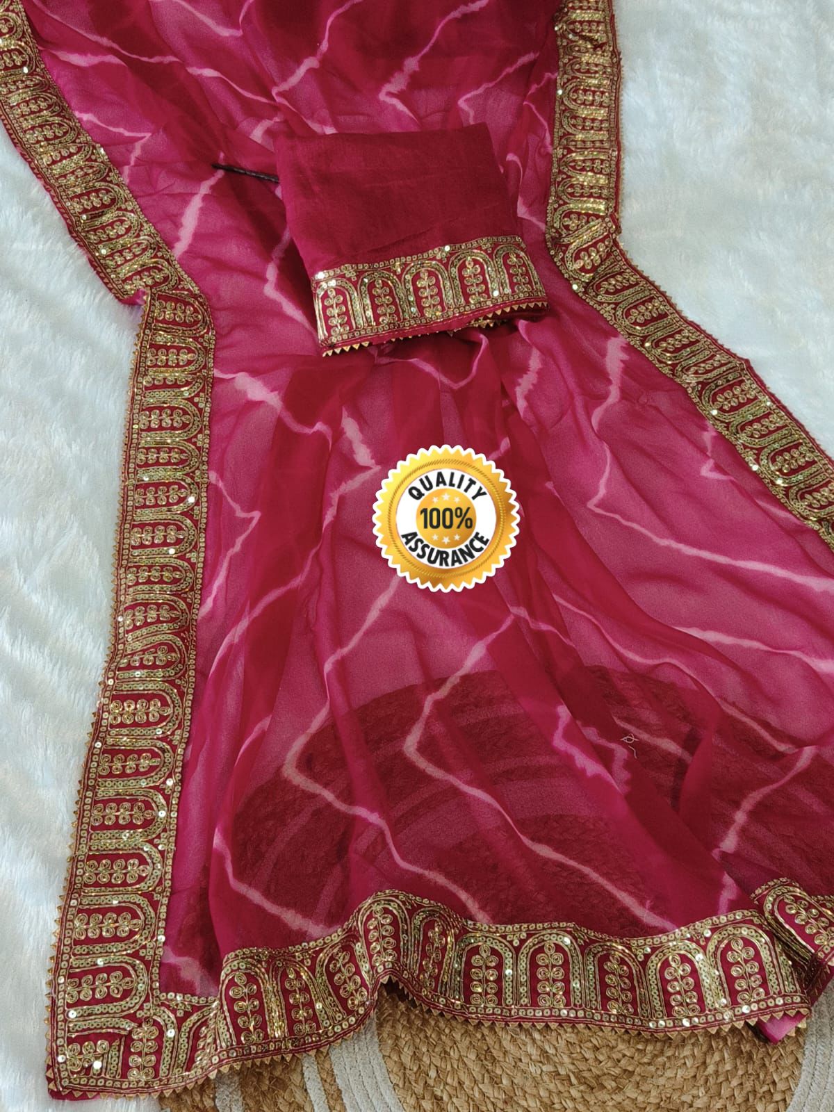 Kayatri New Designer Leheriya Style Saree