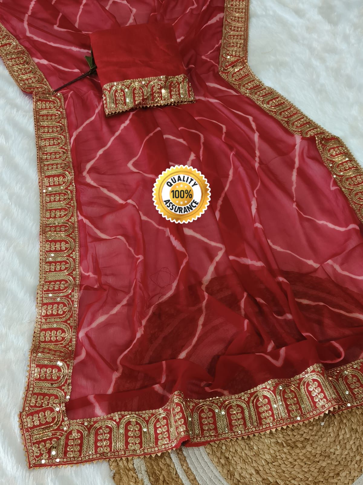 Kayatri New Designer Leheriya Style Saree