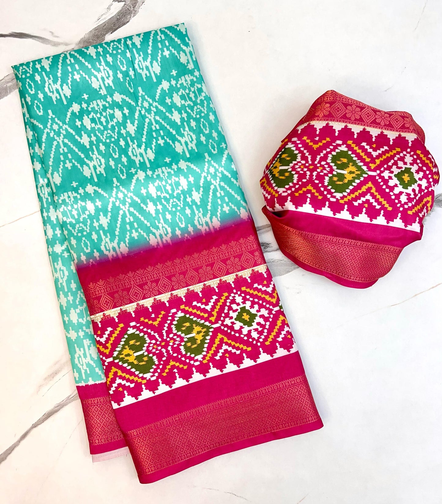 Kayatri New Pure Soft Lichi Silk Kalamkari Print Saree