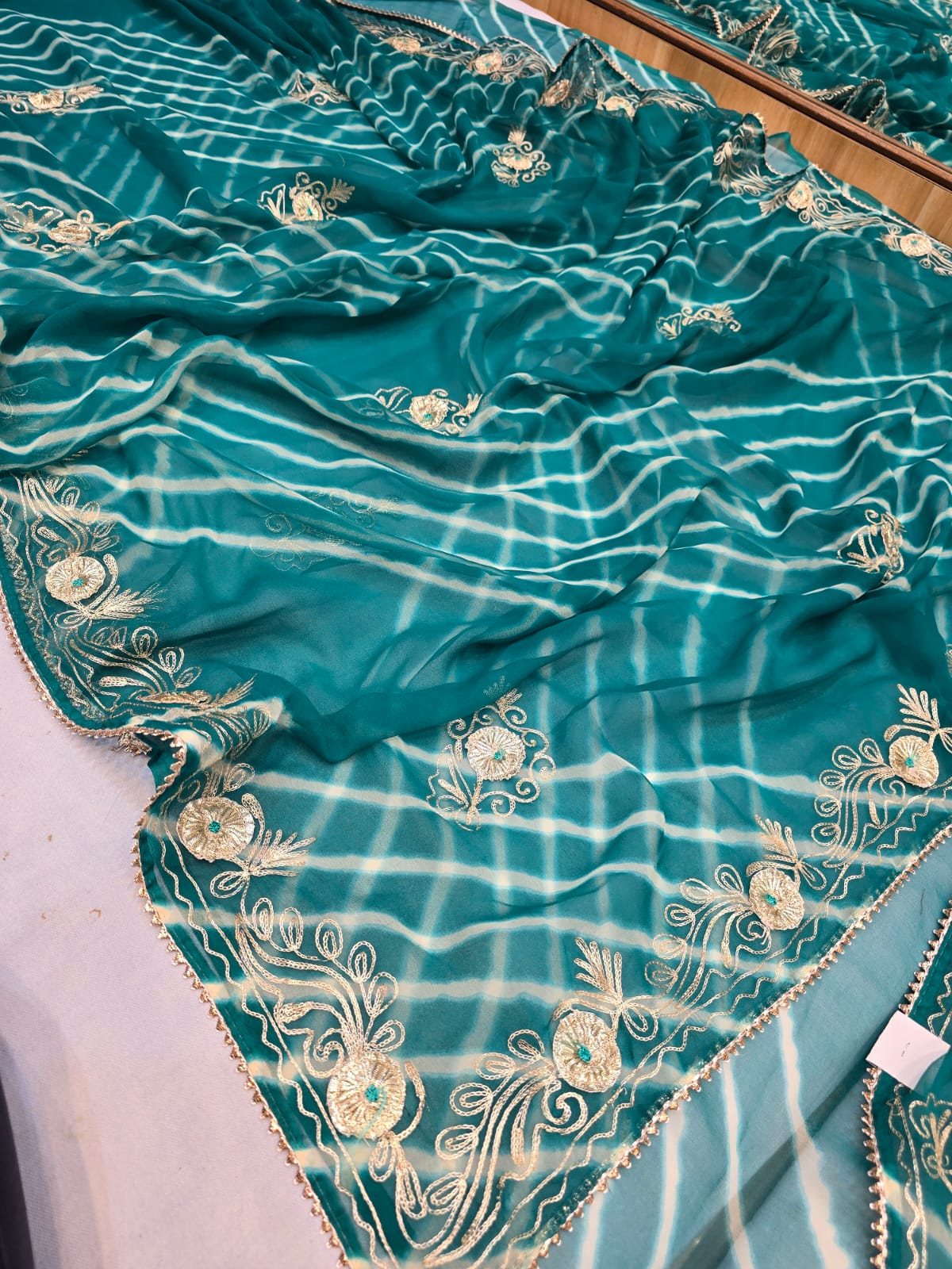 Kayatri New Light Weight Chiffon Leheriya Saree