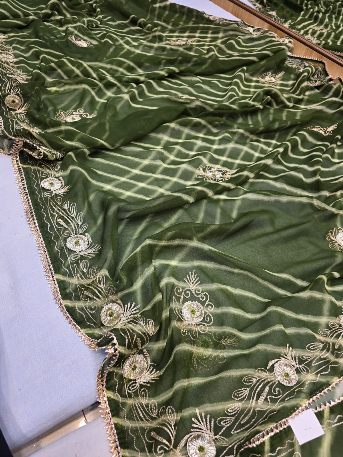 Kayatri New Light Weight Chiffon Leheriya Saree