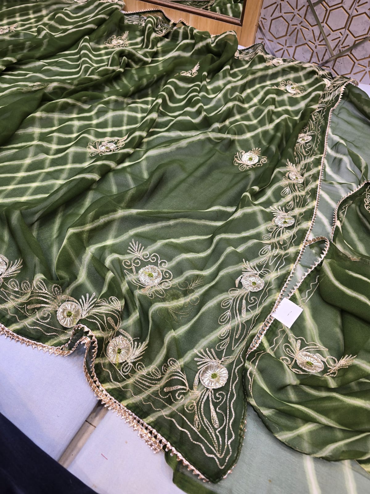 Kayatri New Light Weight Chiffon Leheriya Saree