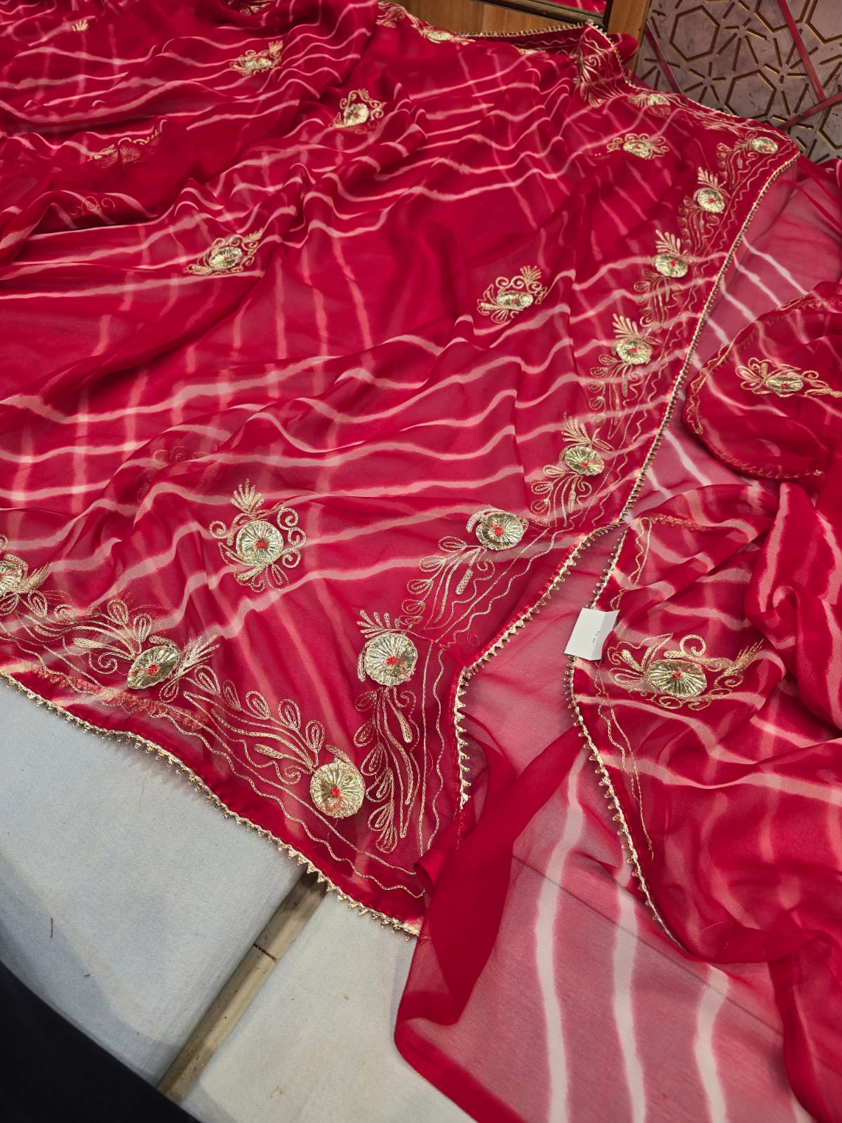 Kayatri New Light Weight Chiffon Leheriya Saree