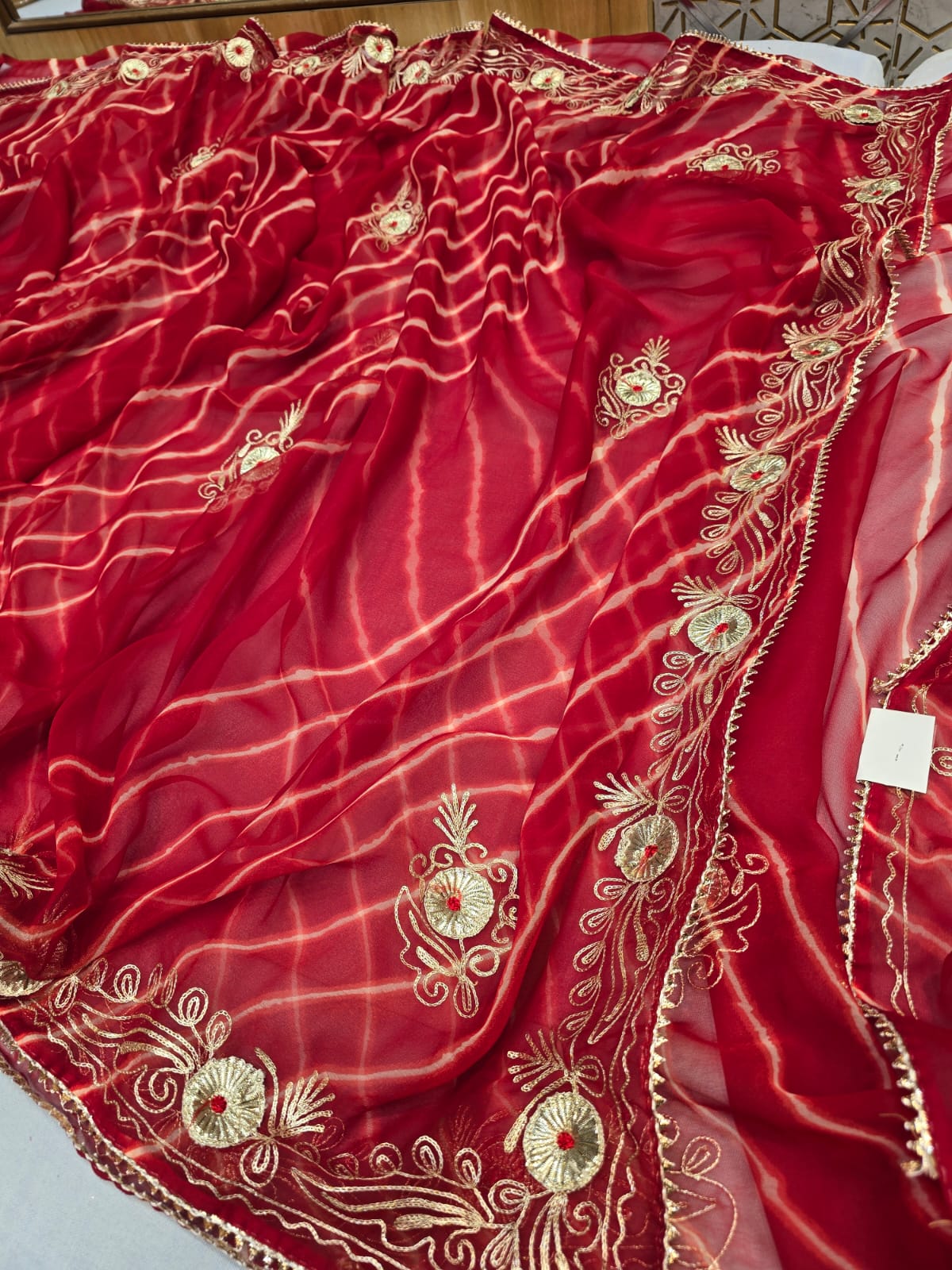 Kayatri New Light Weight Chiffon Leheriya Saree